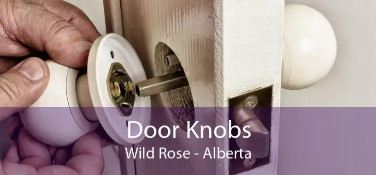Door Knobs Wild Rose - Alberta