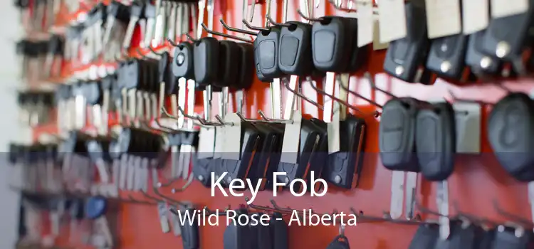 Key Fob Wild Rose - Alberta
